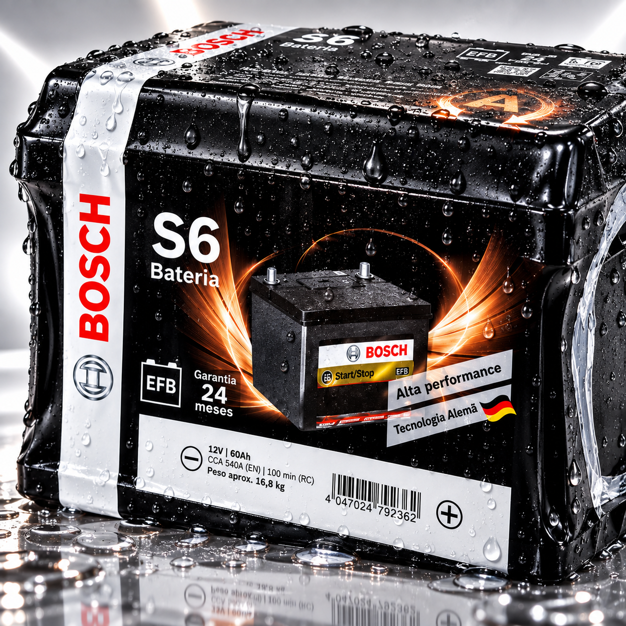 Bateria Bosch S6 60Ah EFB Start-Stop 12V - Imagem 3