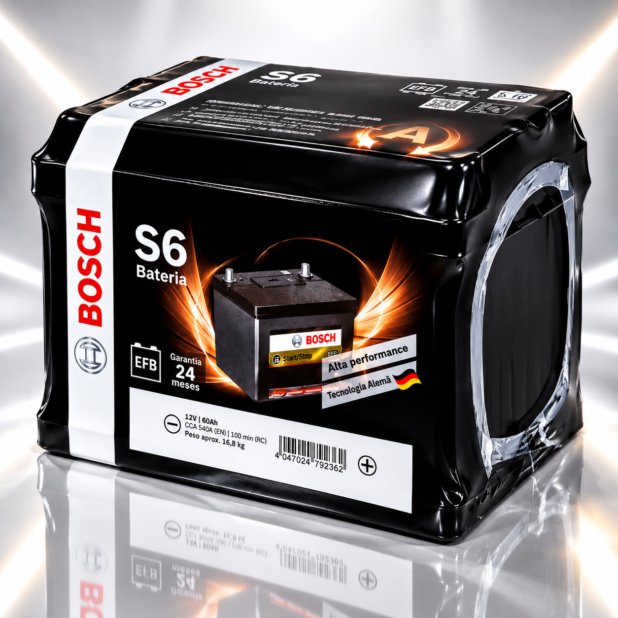 Bateria Bosch S6 60Ah EFB Start-Stop 12V - Imagem 2