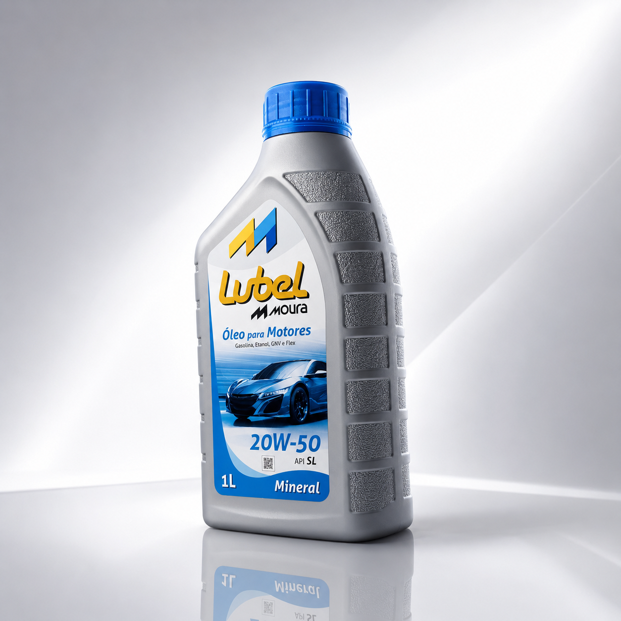 Óleo de Motor Lubel Moura 20W-50 Mineral API SL 1L - Imagem 2