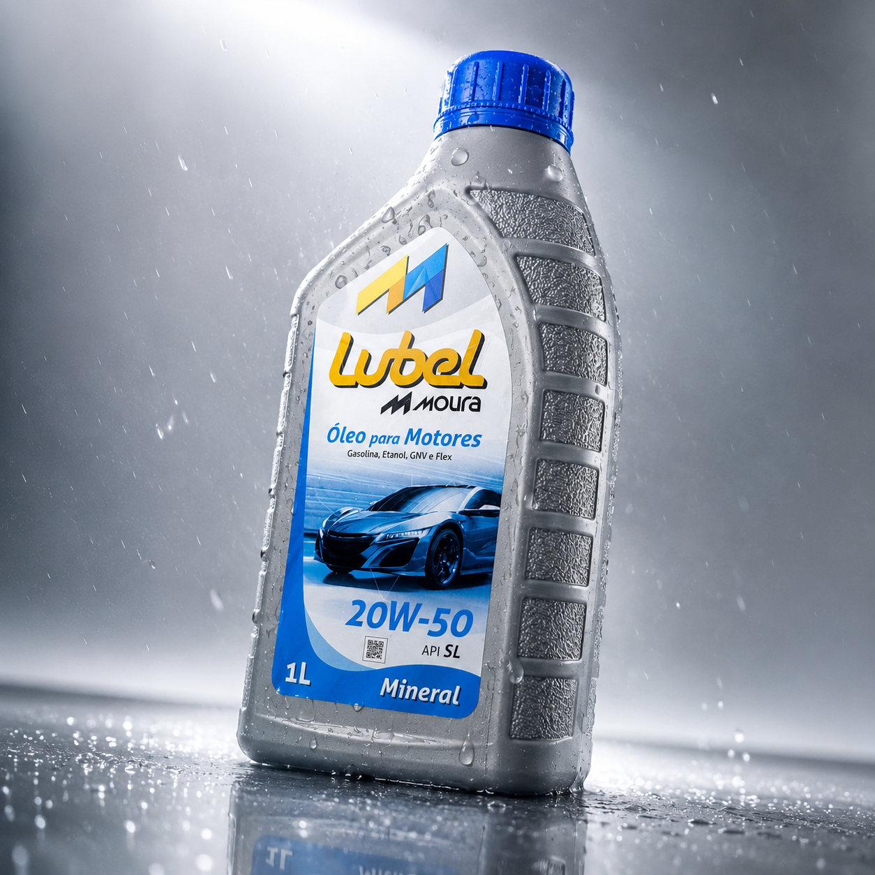 Óleo de Motor Lubel Moura 20W-50 Mineral API SL 1L - Imagem 3
