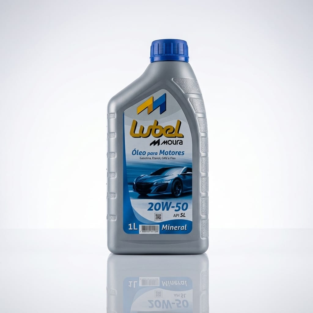 Óleo de Motor Lubel Moura 20W-50 Mineral API SL 1L